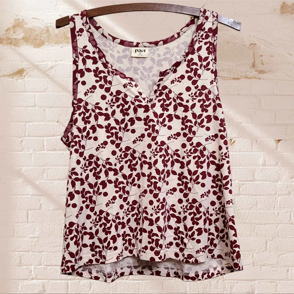 PACT Staycation Floral 3-Piece Lounge Set  In Organic Cotton Size Medium - Picture 3 of 10